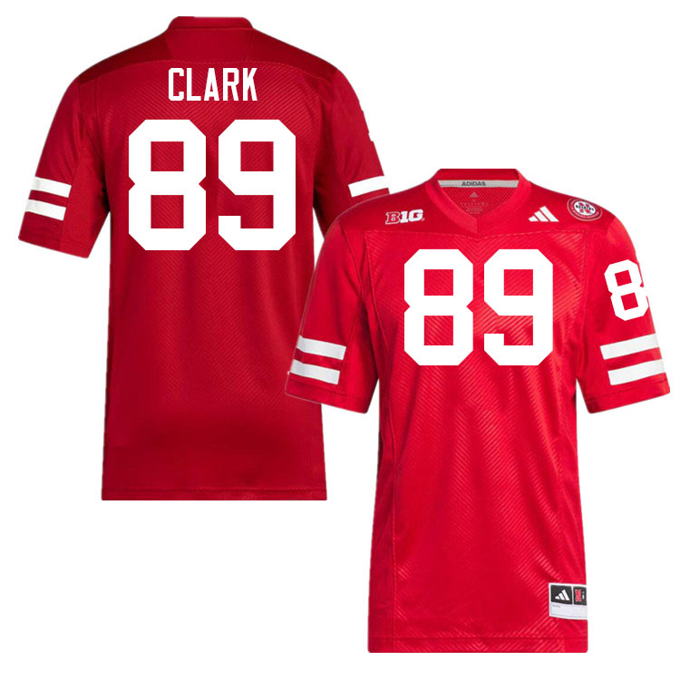 Nebraska Cornhuskers #89 Quinn Clark College Football Jerseys Stitched-Scarlet